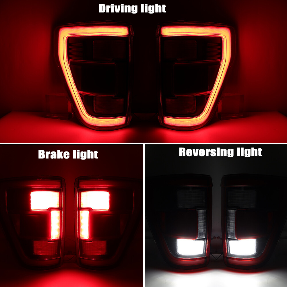 For 2021-2023 Ford F150 XLT Tail Light Lamp (Incandescent Upgrade Raptor Style)