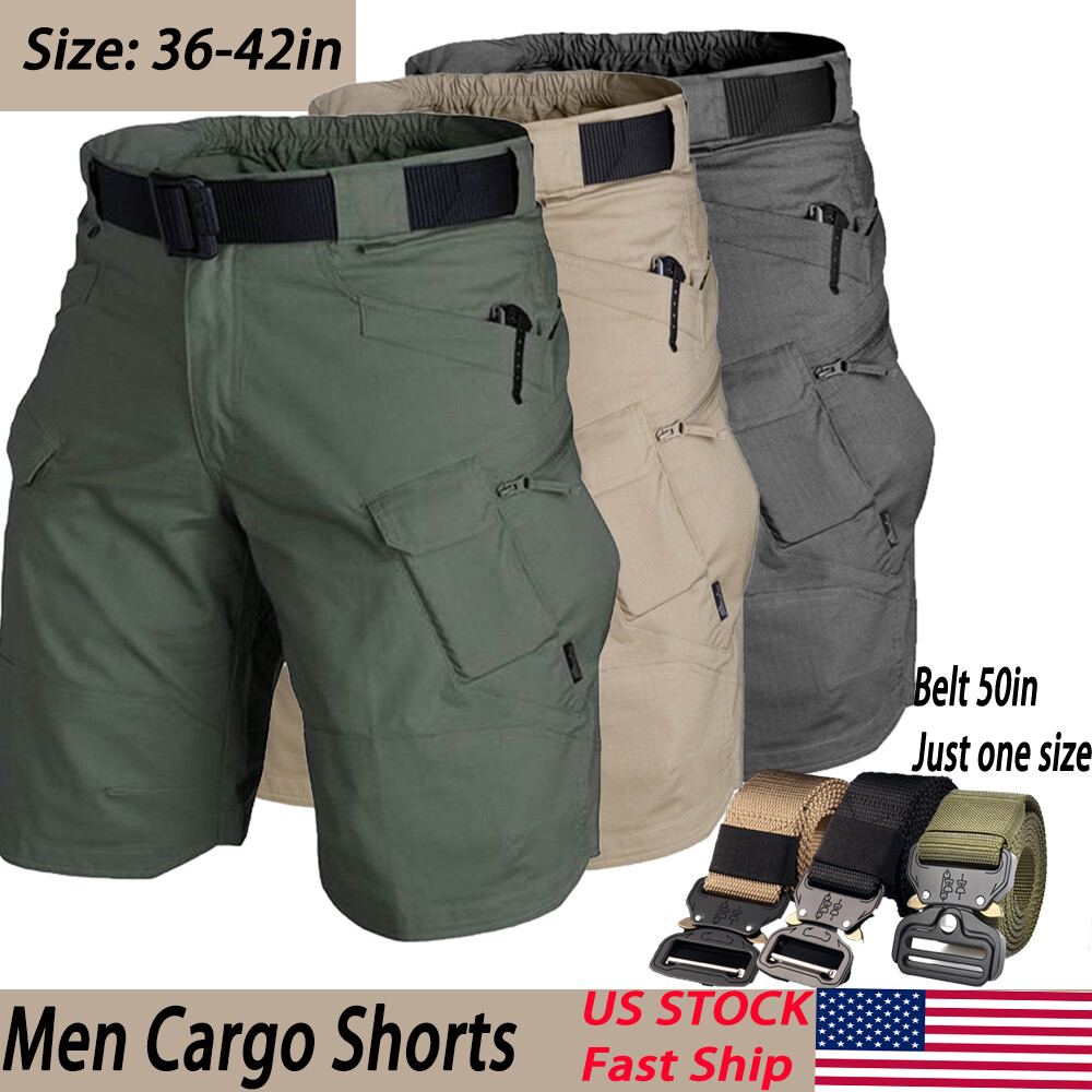 Mens Tactical Shorts Waterproof Cargo Shorts for Men Hiking