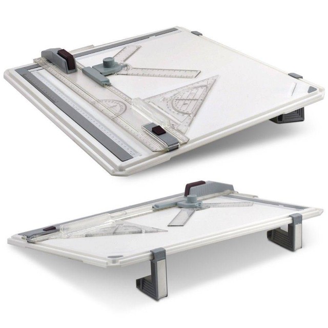 A3 Drawing Board Portable Drafting Kit Head Tilters Set Square Desks