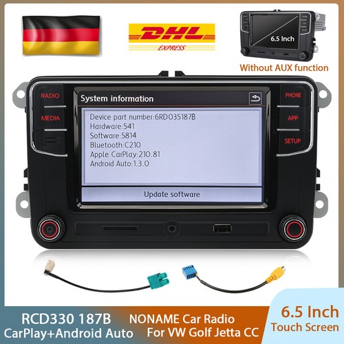 NONAME RCD330 187B CarPlay Android Auto Car Stereo Radio Für VW Golf CC Tiguan