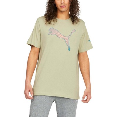 

Puma Cat Line Grade Fill Logo Mens с круглым вырезом и короткими рукавами, размер  671360-33, Зеленый, Puma Cat Line Grade Fill Logo Crew Neck Short Sleeve
