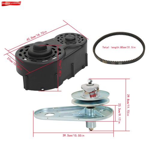 For Go Kart Torque Converter Kit 40 Series 9 to16HP Clutch Pulley Driver Driven