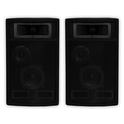 Acoustic Audio PA-500X Passive 800W 3-Way Speaker Pair DJ PA Studio Speakers