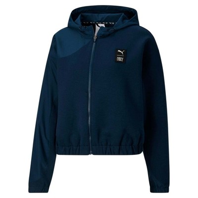 

Puma First Mile X Fleece Full Zip Hoodie Женская синяя повседневная верхняя одежда 52345073, Синий