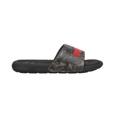 

Повседневные сандалии Puma Cool Cat Camo Slide Youth Boys Size 1 M 38262402, Черный, Puma Cool Cat Camo Slide Youth