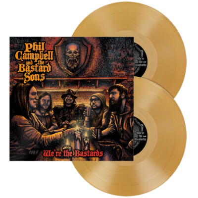 PHIL CAMPBELL AND THE BASTARD SONS - WE'RE THE BASTARDS, GOLD 2LP, 350 COPIES!