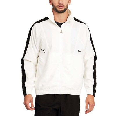 

Puma Full Zip Track Jacket X Balr Mens Size  Повседневная спортивная верхняя одежда 657619, Белый, Puma Full Zip Track Jacket X Balr