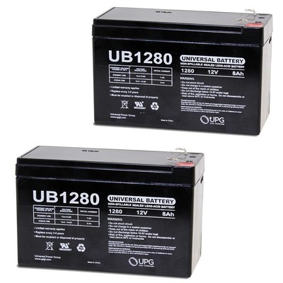 UPG 12V 8AH RBC2 APC Battery for BK400 BK300 BP500 BP500UC BK500M - 2Pack