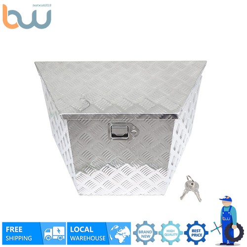 29" x 15" x 18" Aluminum Trailer Tongue Storage Tool Box for Truck Pickup RV ATV