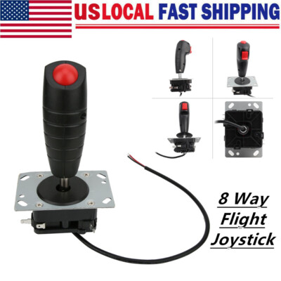 8 Way Flight Joystick For  Game Parts FIG  Game Tool With Top Fire Button