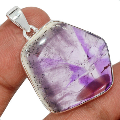 Natural Atomic Amethyst Star 925 Sterling Silver Pendant Jewelry CP47994