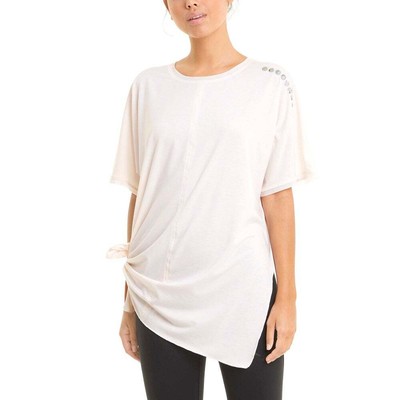 

Женская тренировочная футболка Puma Exhale Boyfriend с круглым вырезом и коротким рукавом Off White C