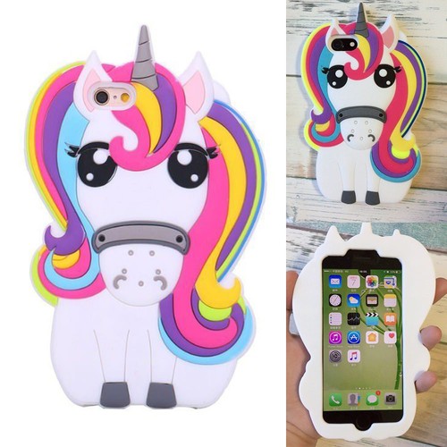 coque iphone 7 silicone 3d licorne