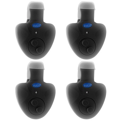 4Stk YOLO LED Elektronisch Bissanzeiger Licht und Ton Bissmelder Bite Alarm W3R9