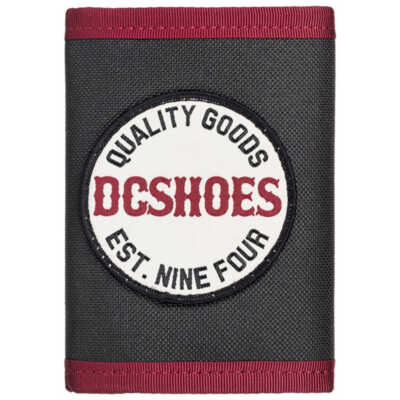Portafoglio DC Shoes Runt Snap Wallet Black Red