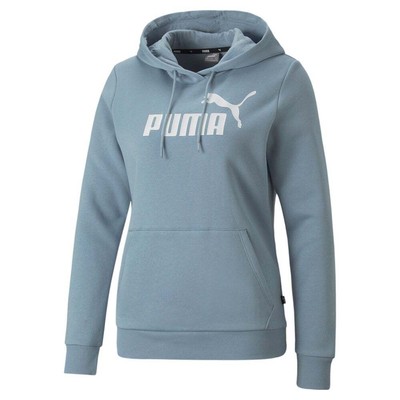 Puma Ess Logo Pullover Hoodie Pl Womens Size 1X Повседневная верхняя одежда 84686179