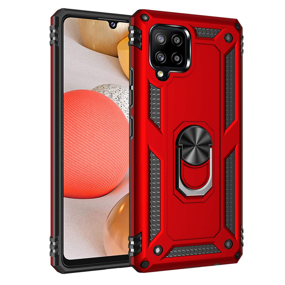 For Samsung Galaxy A42 5G Shockproof Magnet Ring Rugged Protective Case