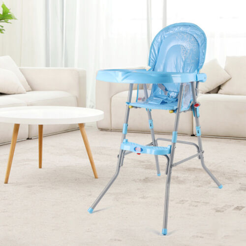 Kinderstuhl Hochstuhl Babystuhl Verstellbar Baby Essstuhl Blau bis 10kg Neu
