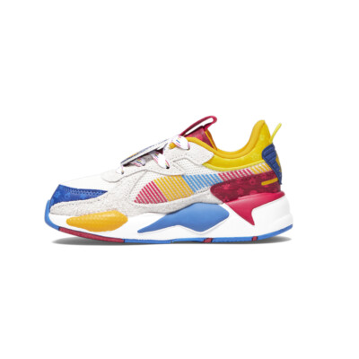 Authentic PUMA Paw Patrol X RsX Team Lace Up KIDS Boys White Sneakers Casual