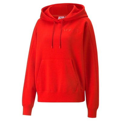 

Puma Vogue X Logo Pullover Hoodie Женская красная повседневная спортивная верхняя одежда 53469095, Красный, Puma Vogue X Logo Pullover Hoodie