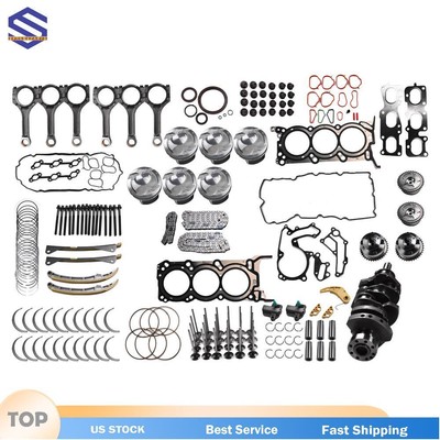 G6DH 3.3L Engine Rebuild Overhaul Kit w/ Crankshaft Rods Timing For HYUNDAI KIA