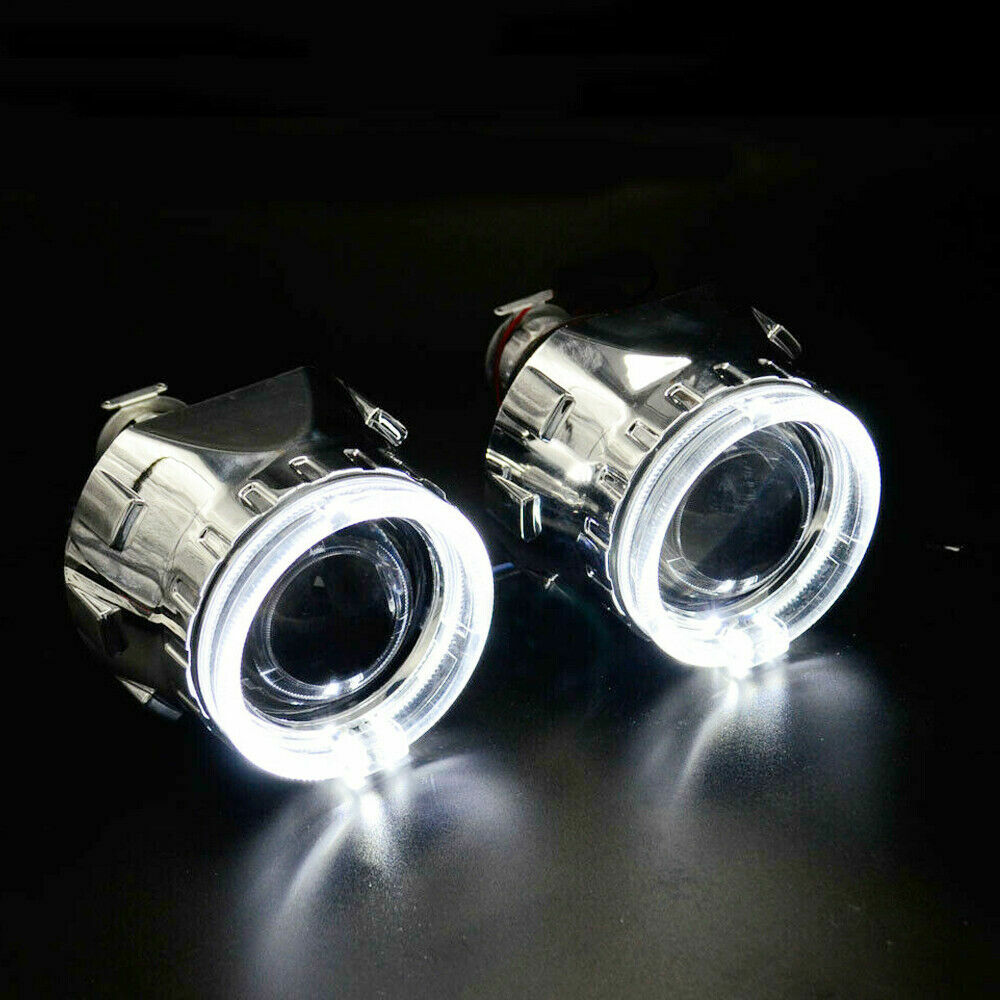 2.5'' Bi xenon HID Projector Lens LED Angel Eyes Headlight Xenon Kit H4
