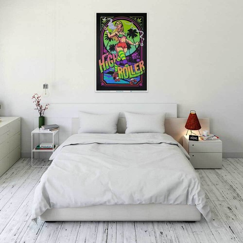 High Roller Girl Blacklight Poster 23" x 35"