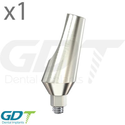 Slim Angulated Abut ment 15°, Internal Hex 2.0mm Dental Im plant Titanium