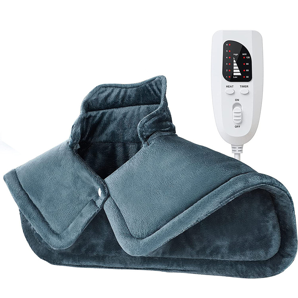 Electric Heating Pad for Neck and Shoulders Electric Wrap for Back Pain Relief