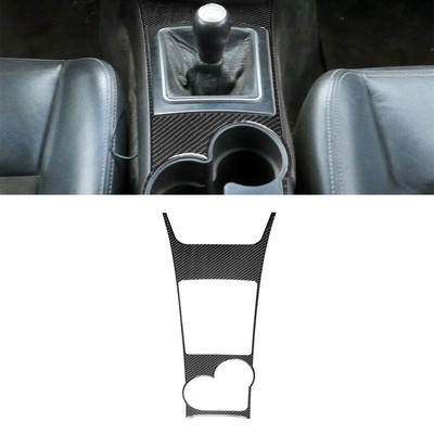 For Cadillac CTS 2003-07 Carbon Fiber Center Console Gear Shift Panel Cover Trim