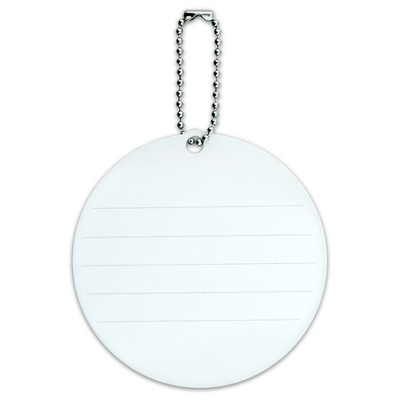 Peeps Hatching Out Of Plastic Easter Egg Round Luggage Card Carry-On ID Tag