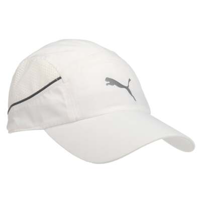 Легкая кепка Puma для бега мужская размер Casual Travel 023147-03, Белый, Puma Lightweight Runner Cap