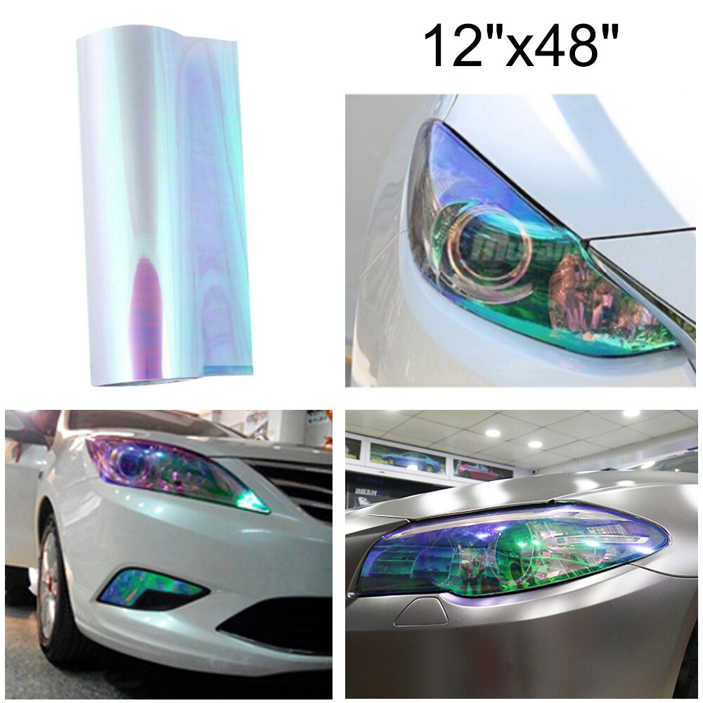 16/"x48/'/' Smoke Headlight Taillight Fog Light Tint Film Vinyl Wrap Cover