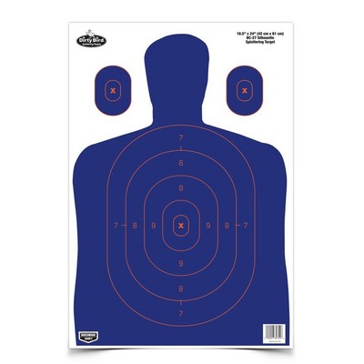 Birchwood Casey Dirty Bird 16.5X24 BC-27 Blue/Org Silhouette Target 3 Pack 35753