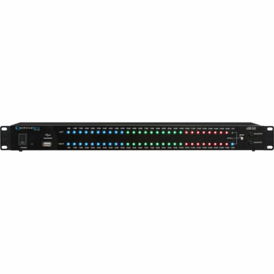 Technical Pro  1U Rack Mount dB Display with 8 Outlet Power Supply - DB30