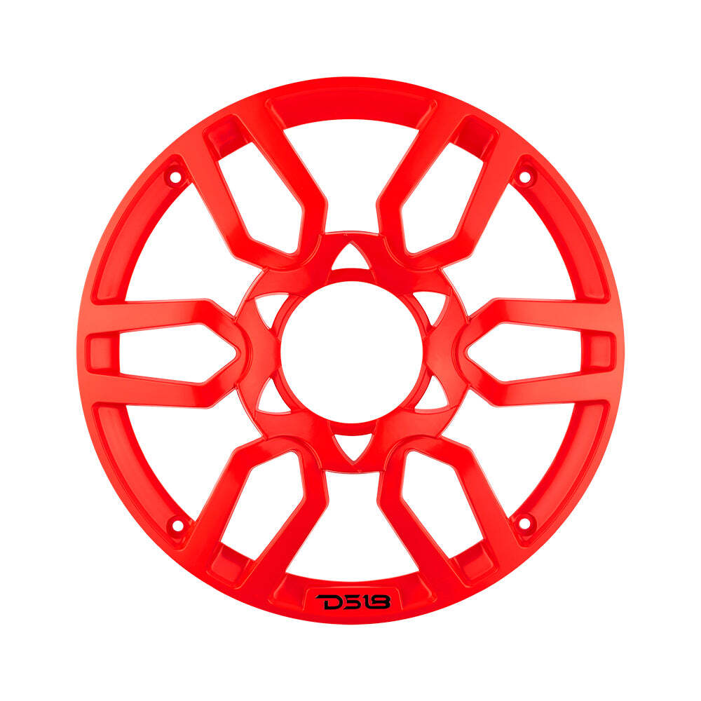 DS18 PROGRILL8 Universal 8" Red Speaker Grill Cover Subwoofer Grill