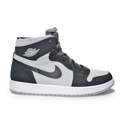 

Мужские кроссовки Nike Air Jordan 1 Zoom air CMFT — CT0978 001 — черные, белые, LT дымчато-серые, Черный