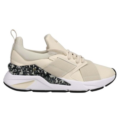 Женские бежевые кроссовки Puma Muse X5 Leo Lace Up Повседневная обувь 384100-02