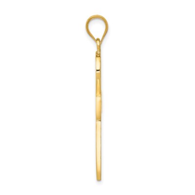 Pre-owned Superdealsforeverything Real 14kt Yellow Gold Ankh Cross Charm