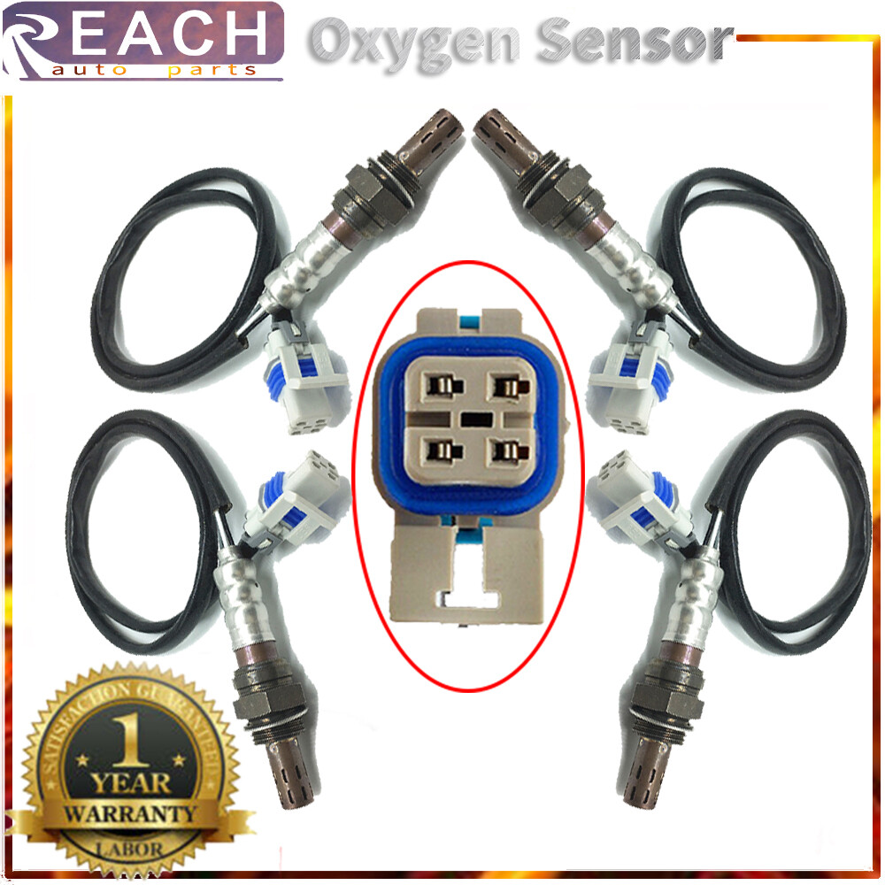 4pcs Upstream+Downstream Oxygen Sensor For 2003 2005 GMC Sierra 1500 4