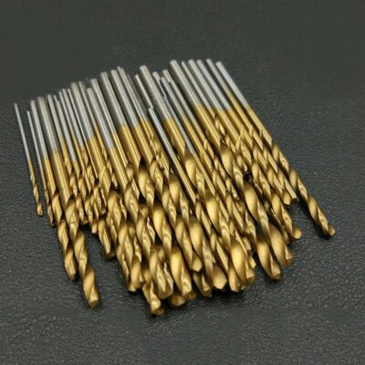 50PCS Mini Micro Round Shank Drill Bits Set Small Precision HSS Twist Drill Grea