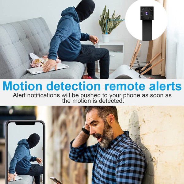 1080p Nanny Cam WiFi 4K HD Wireless Mini Hidden Pinhole Screw Camera DVR - Image 10