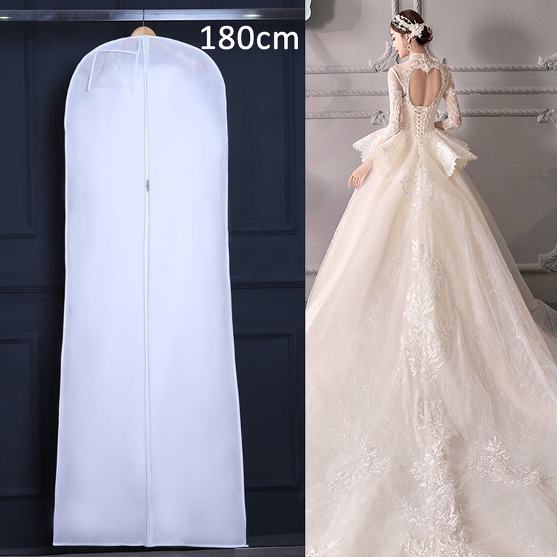 180cm Hochzeit Kleidersack Kleiderschutzhülle Kleiderhülle Brautkleidhülle DE