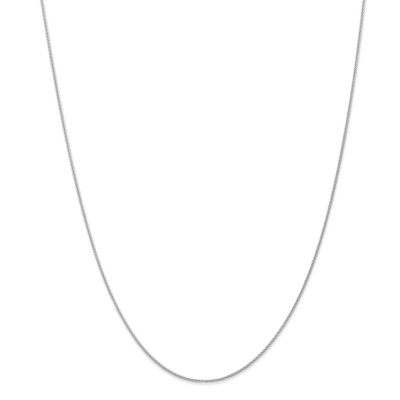 Pre-owned Superdealsforeverything Real 14kt White Gold 1mm Parisian Wheat Chain; 14 Inch; Lobster Clasp