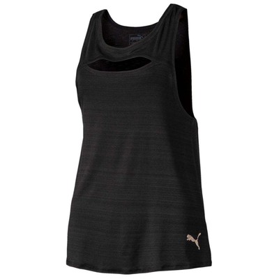 

Спортивная майка Puma Shift, вязаная, с круглым вырезом, женская, размер , спортивная, повседневная, 5, Черный