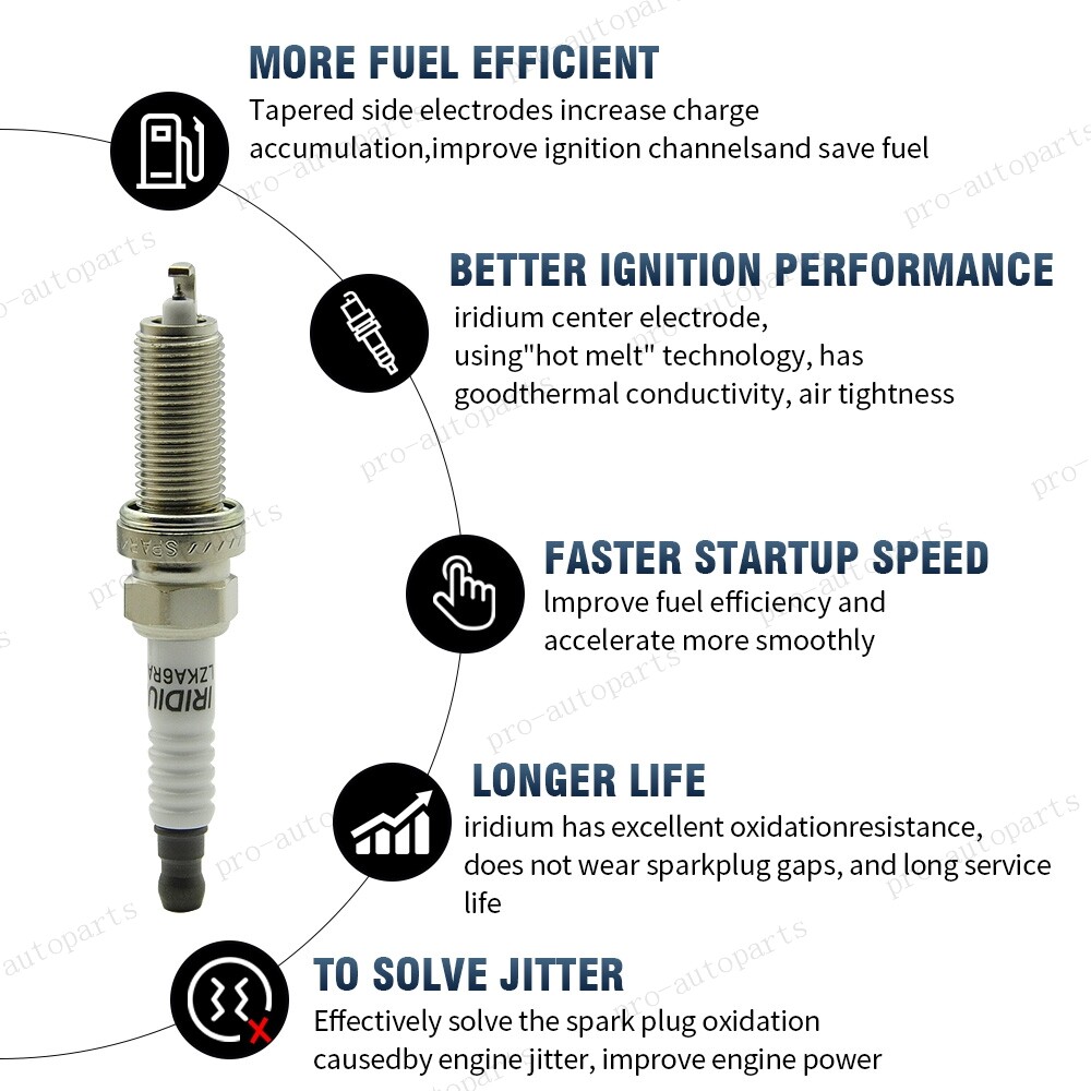 4X Ignition Coil + 4X iridium Spark Plug For 2009-2017 Toyota Corolla 1.8L UF596