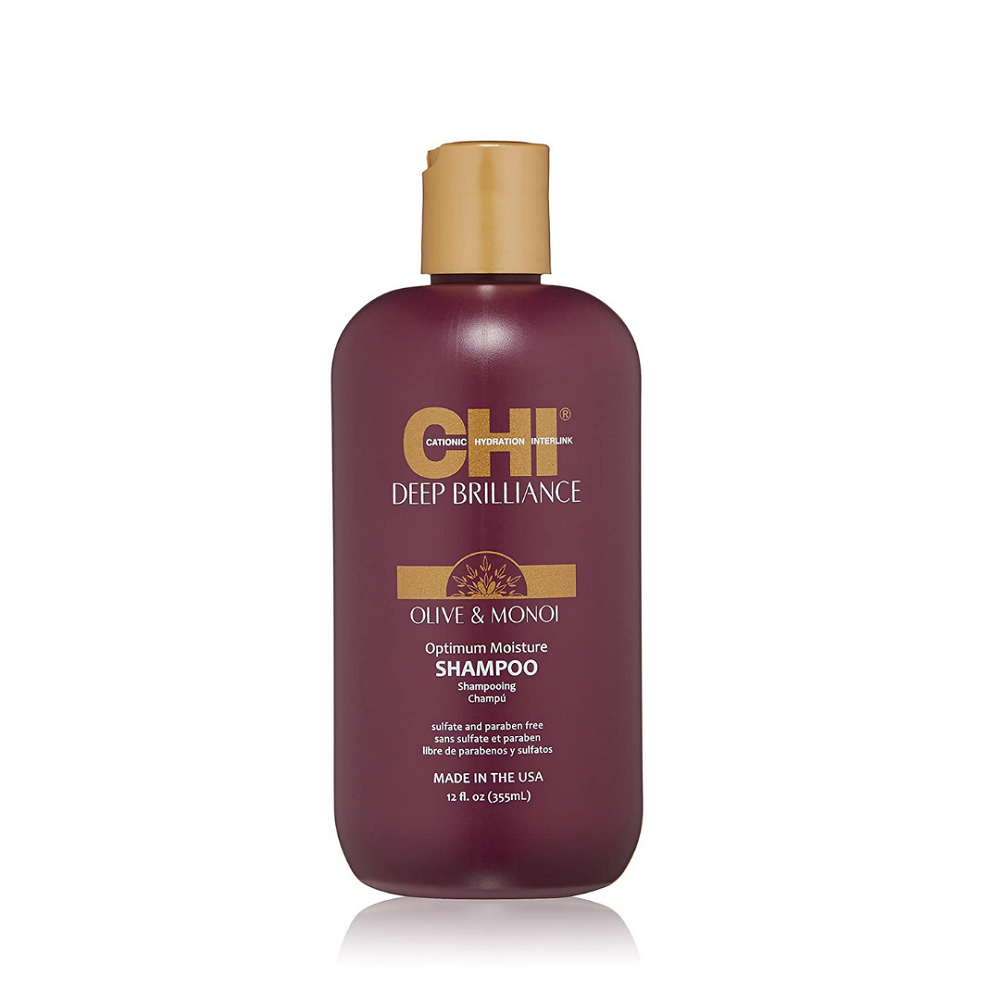 CHI Deep Brilliance Olive & Monoi Optimum Moisture Shampoo 12 Fl Oz