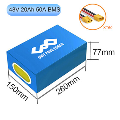 72V 60V 52V 48V 40Ah 25Ah 20Ah Ebike battery Lithium Ion Pack For 0~5000W Motor
