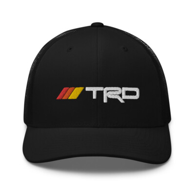 TRD Hat, Toyota TRD Hat, Retro Stripes TRD Trucker Hat
