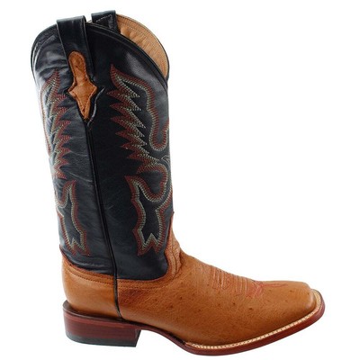 Мужские Коричневые Ботинки Western Cowboy Ferrini Smooth Ostrich Cowboy 10293-02